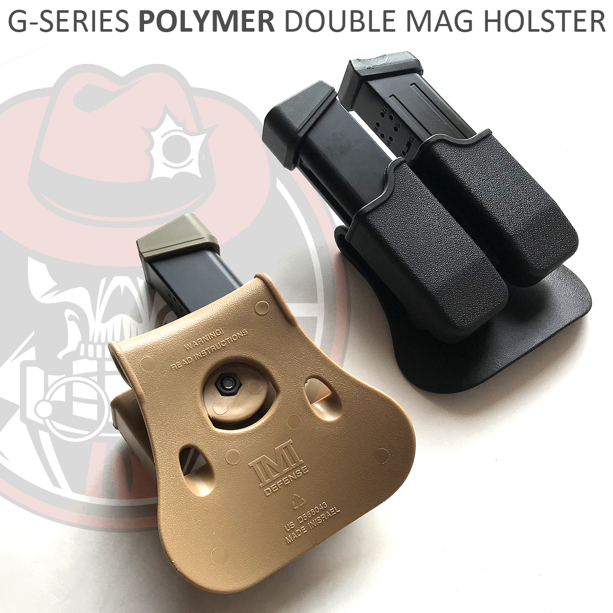 Glock GSeries Belt Buckle Strap Clip Magazine Pouch / Double Mag Holster