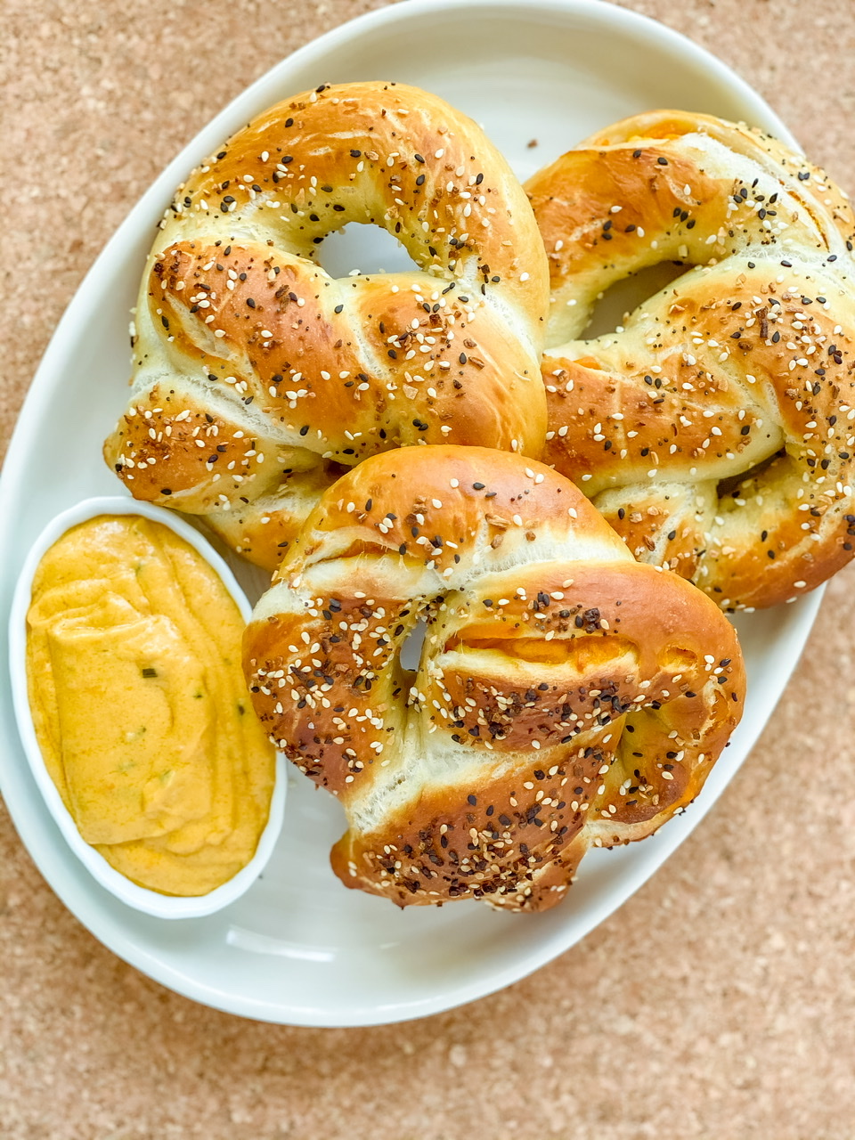 Cheese Stuffed Soft Pretzels with Vegan Beer Cheese Dip Big Box Vegan