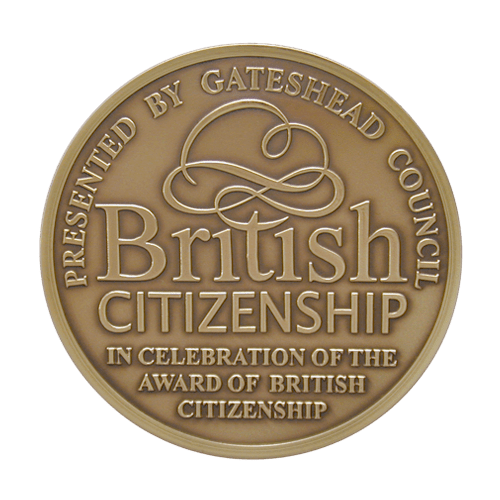Gateshead Council Citizenship Medal • Medal Makers Commemorative and