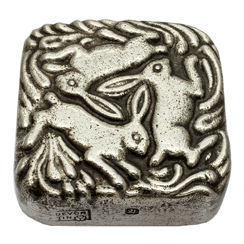 Tinners Rabbit Devon Tin Paperweight • Medal Makers Commemorative and