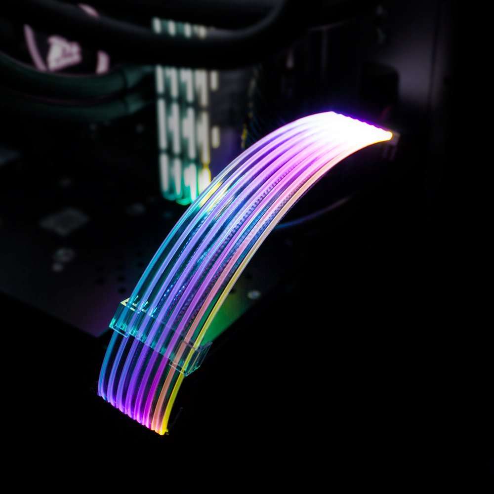 1STPLAYER RGB PSU Cable PCIE P8(6+2) RGB EXTENSION CABLE Bigbyte IT