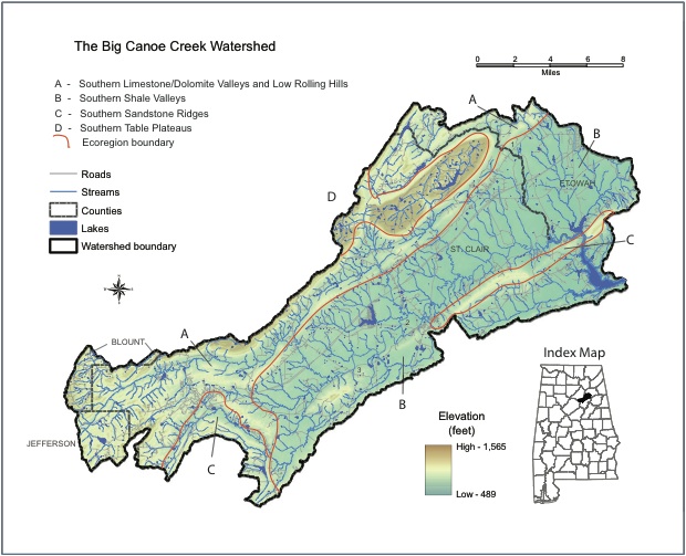 The Friends of Big Canoe Creek About the Creek and Watershed