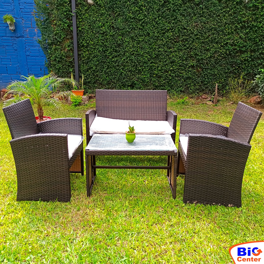 JUEGO DE JARDIN SEVILLA SIMIL RATAN (3679) BigCenter