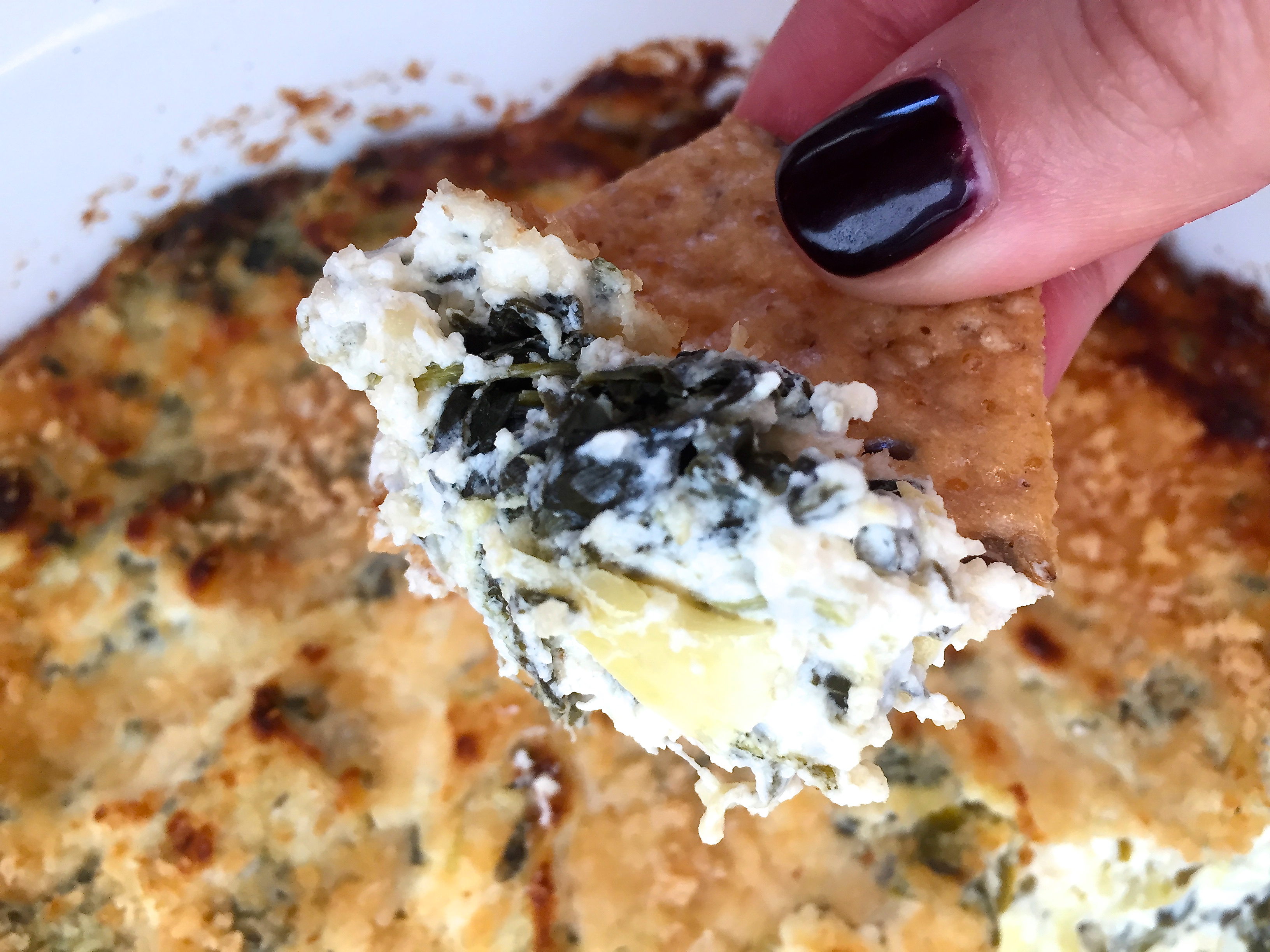 Green Chili, Spinach & Artichoke Dip Big City Tiny Kitchen