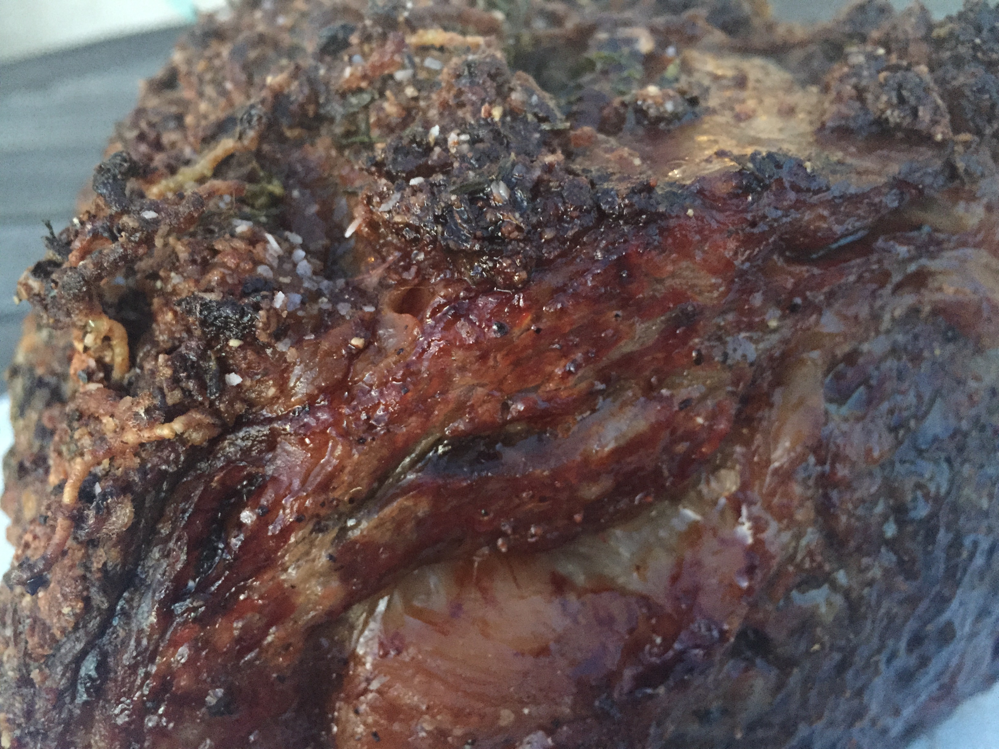 Rosemary, Garlic & Thyme Crusted Prime Rib Roast with Au Jus Big City