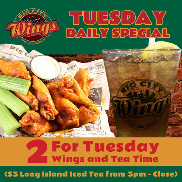 Daily Specials Big City Wings