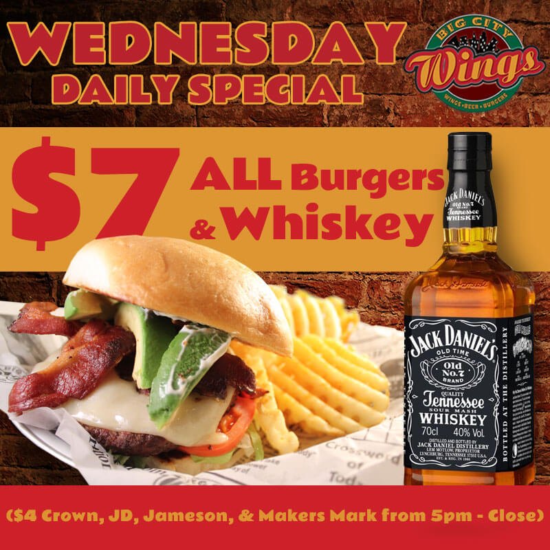 Daily Specials Big City Wings