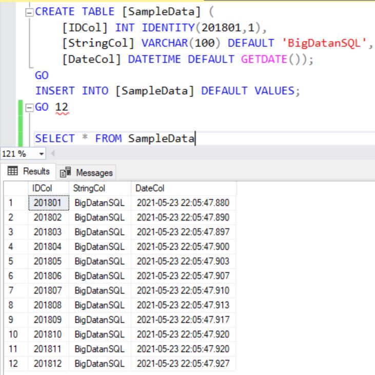 SQL Server Altering IDENTITY Values Big Data & SQL