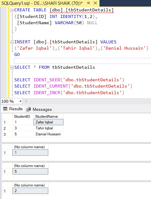 SQL Server Identity Functions Big Data & SQL