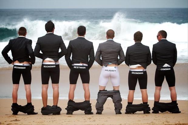 Groom (and his attendants)