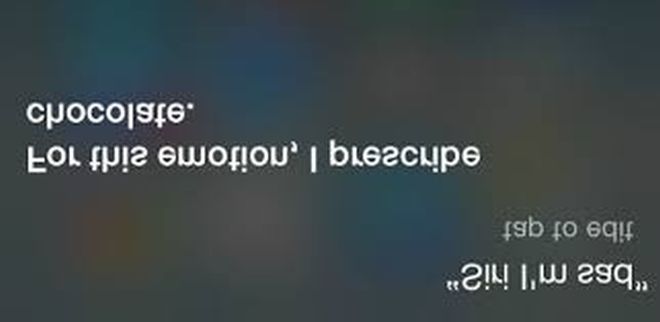 Advice from iPhone's virtual assistant Siri
