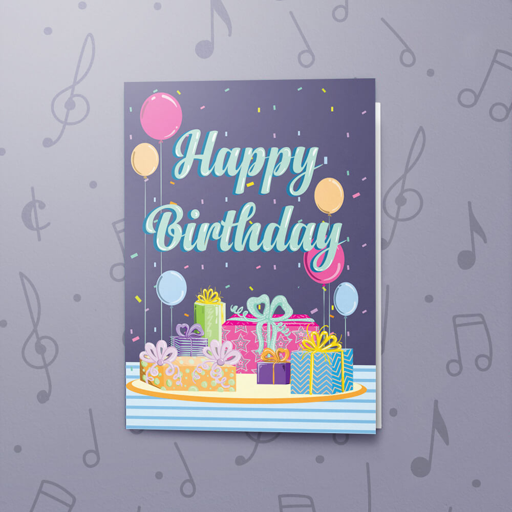 Birthday Presents Musical Birthday Card bigDAWGS greetings