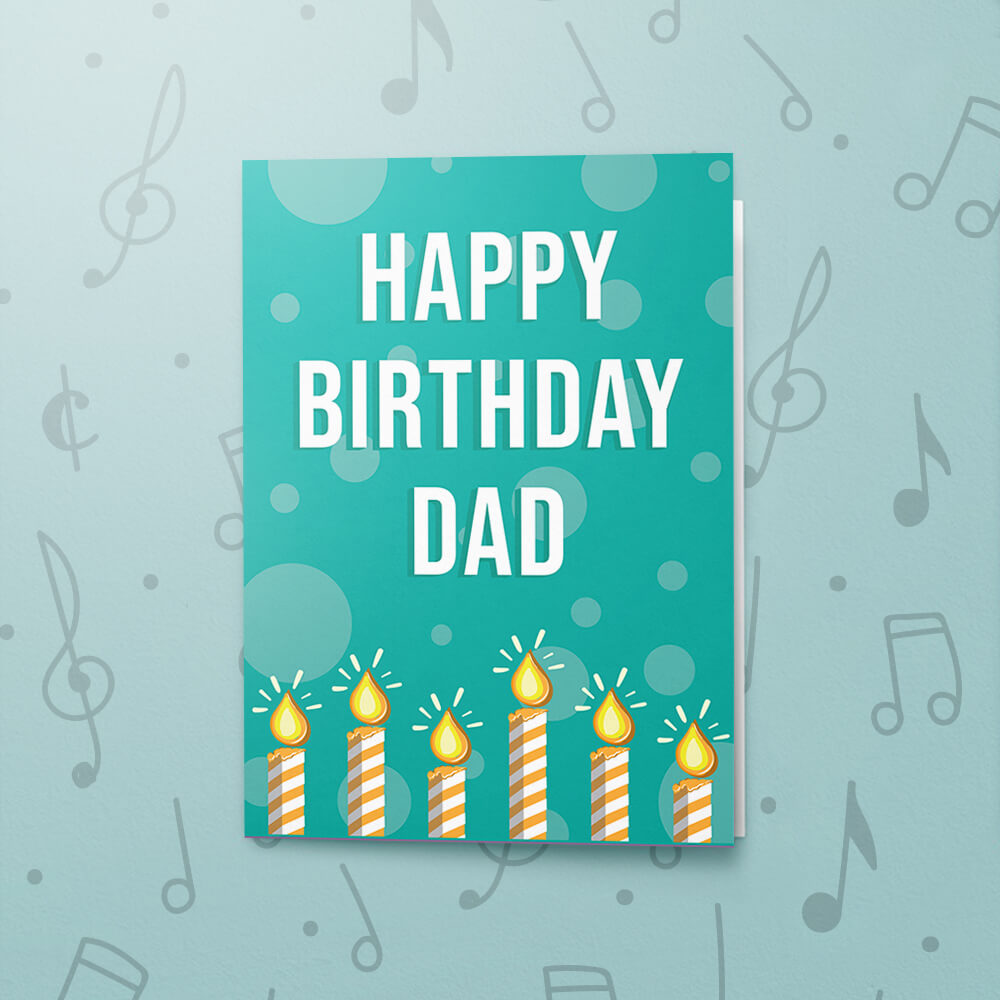 Happy Birthday Dad Musical Birthday Card bigDAWGS greetings