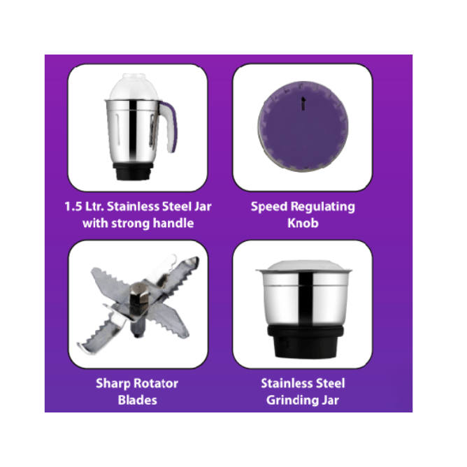 Abans 2 In 1 Mixer Grinder 500W Neo Crush Best Abans Kitchen