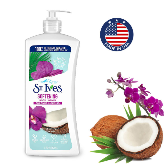 St. Ives Softening Coconut and Orchid Body Lotion 621ml (USA) Best