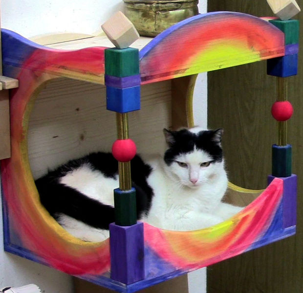 40 Cool DIY Cat Tree Kitty Condos or Cat Climbers