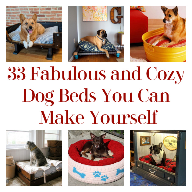 33 Fabulous and Cozy Dog Beds You Can Make Yourself