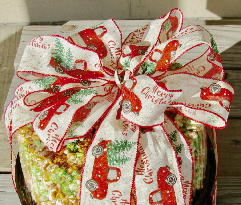 2 Tier Christmas Kettle Corn Gift Tower Big D Kettle Corn