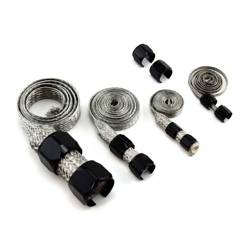 Black Braided Hose Sleeve Kit