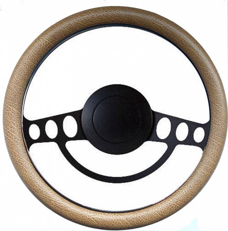 14" Hot Rod Steering Wheel w/Your Choice of HalfWrap