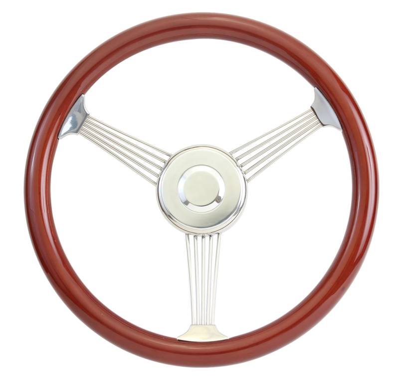 15" Mahogany Banjo Wood Steering Wheel Kit