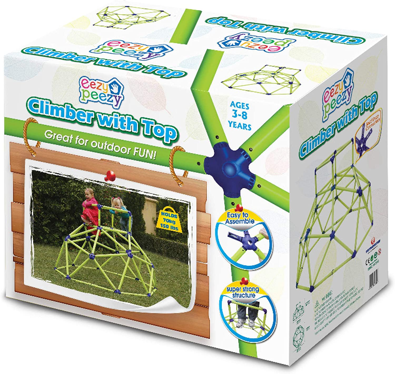 Eezy Peezy Monkey Bars Climbing Tower Active Outdoor Fun For Kids