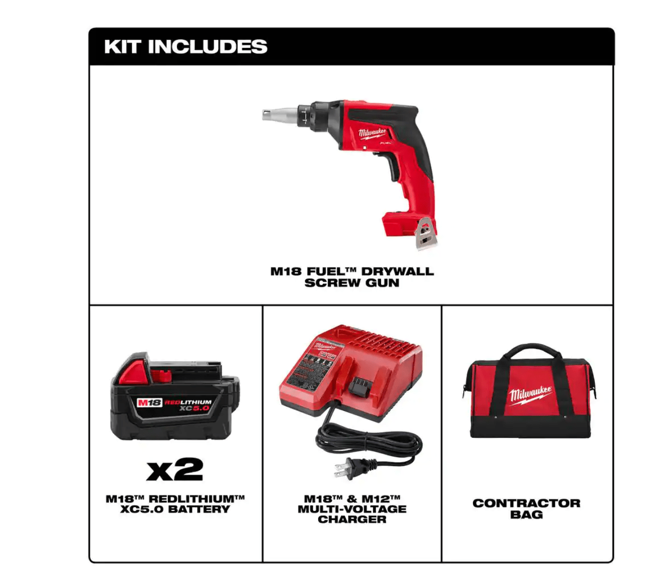 Milwaukee 286622 M18 FUEL 18V LithiumIon Brushless Cordless Drywall