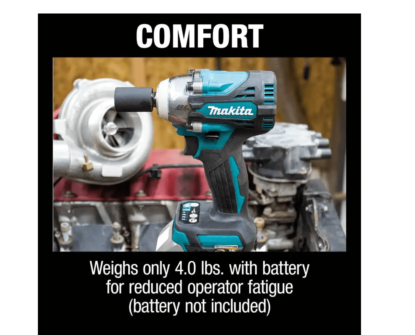 Makita XWT14Z 18V LXT Lithium-Ion Brushless Cordless 4-Speed 1/2 In. Sq