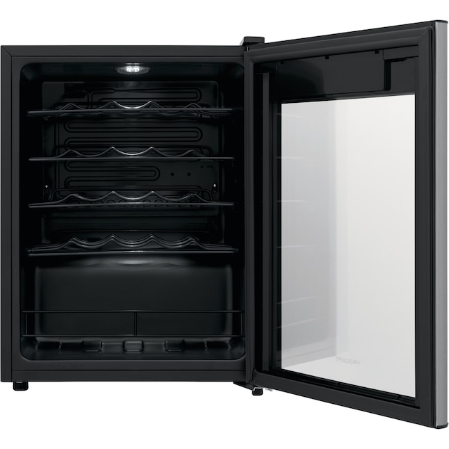 Frigidaire 19.125in W 24Bottle Capacity Black Freestanding Wine