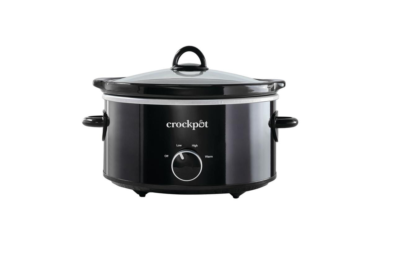 CrockPot 4 Quart Manual Slow Cooker, Black