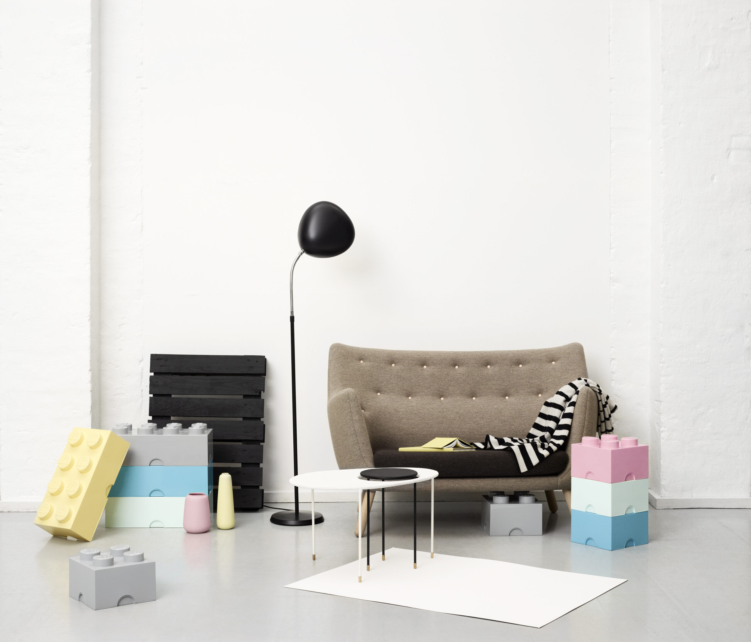 LEGO Storage 8 Brick Toy Box, Aqua