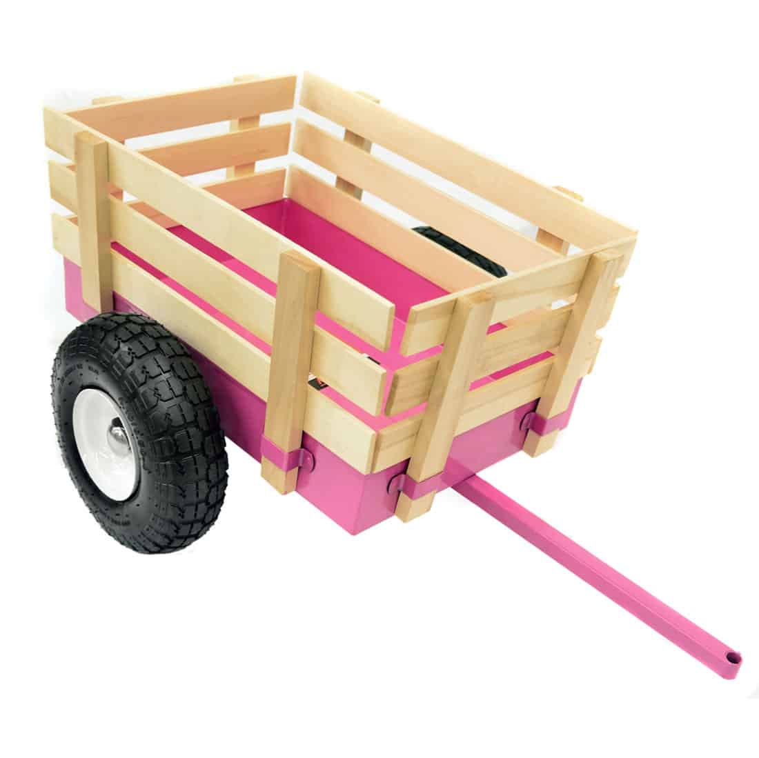 Pink Tricycle With Wagon Set Pull Along Trike Toy Outdoors Kids