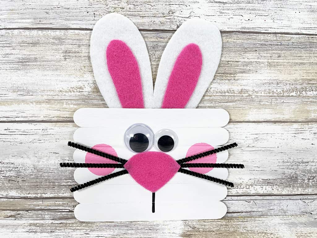 Cutest Ever Craft Stick Bunny Craft Big Family Blessings