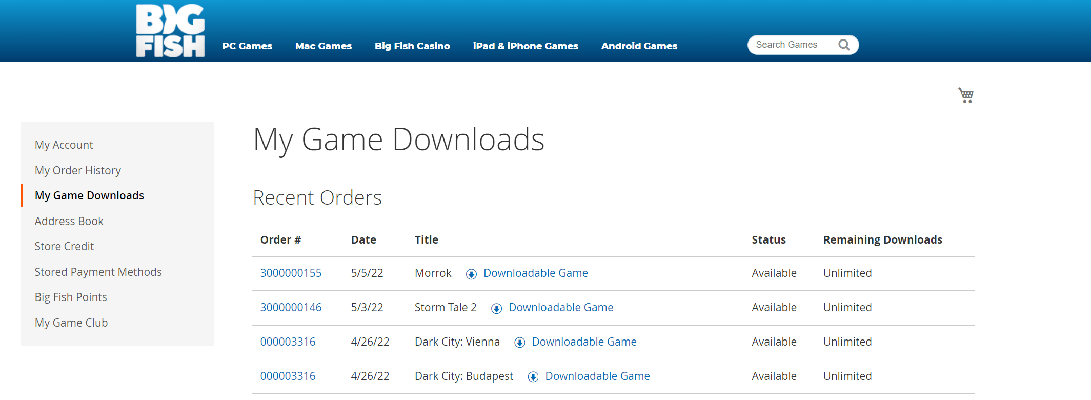 Cancel Big Fish Game Club Membership Big Fish Games Help