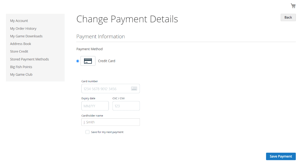 Update Billing Information Big Fish Games Help
