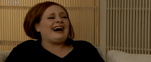 In the reenactment of this moment, the role of me will be played by Adele.