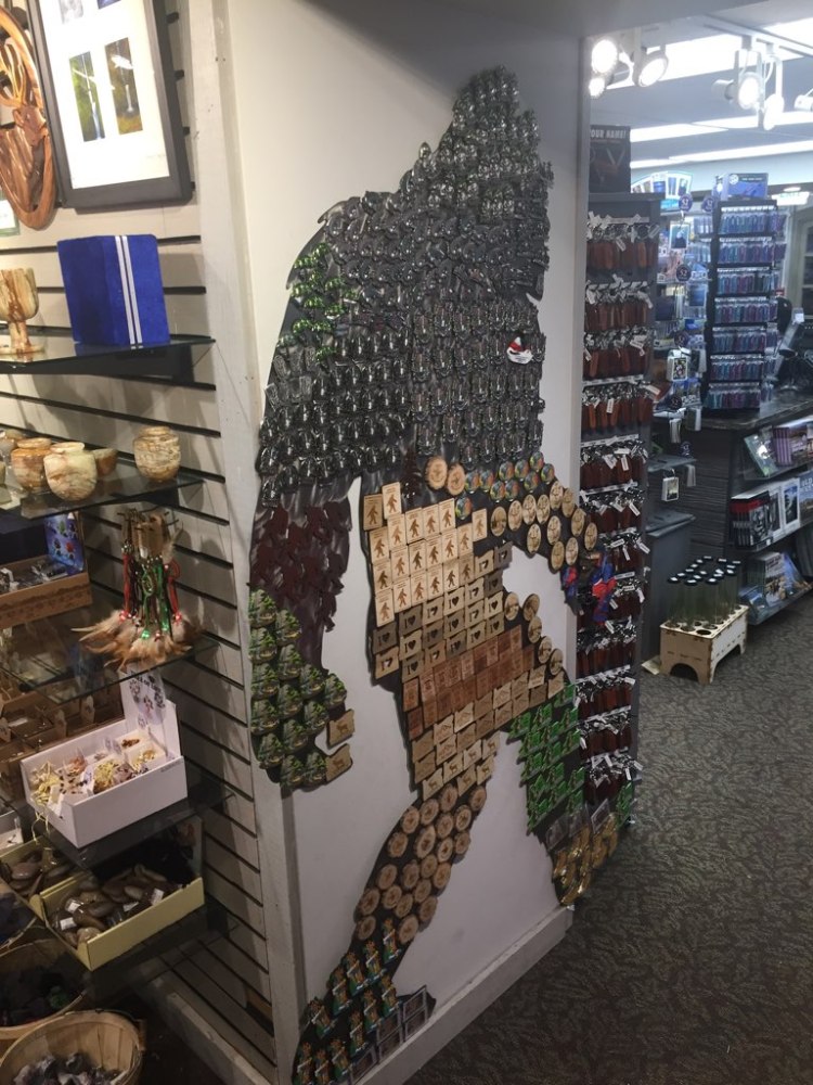 Multnomah Falls Lodge Gift Shop Bigfoot Eruption