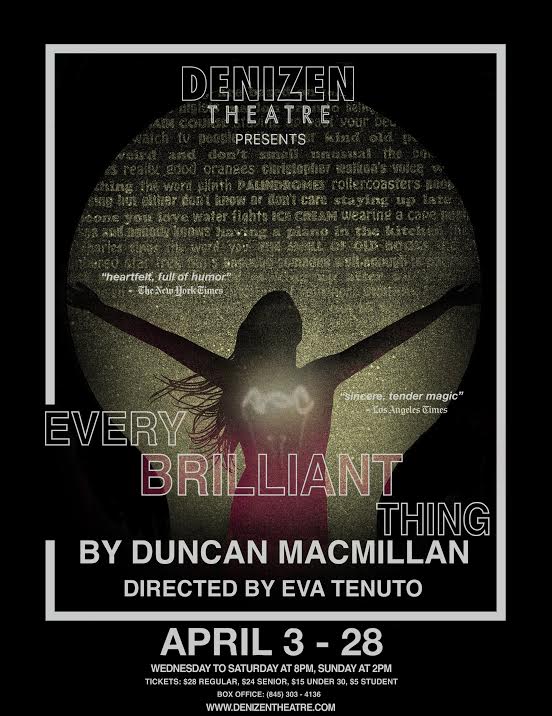 EVERY BRILLIANT THING BY DUNCAN MACMILLAN Big Gay Hudson Valley