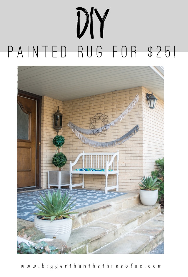 DIY Painted Outdoor Rug The Pinterest Challenge Bigger Than the