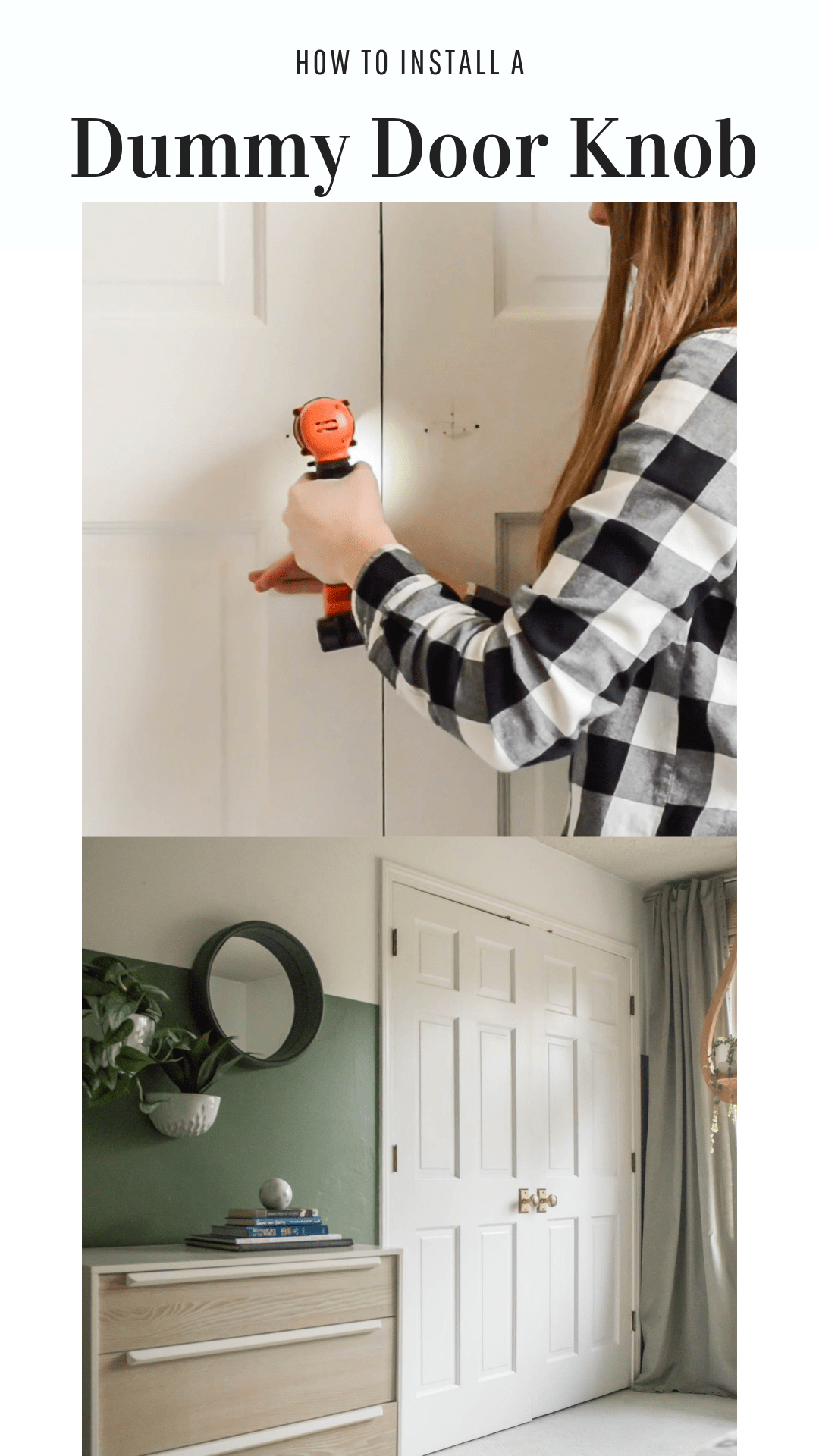 Dummy Door Knobs How to Install a Door Knob