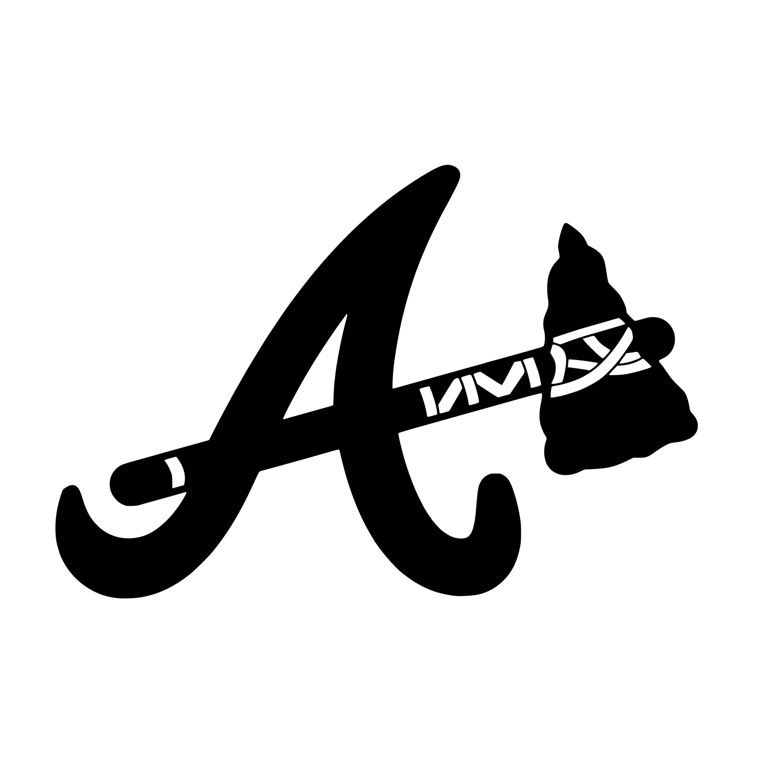 Atlanta Braves Vinyl Decal Custom Size Biggest Decal Shop