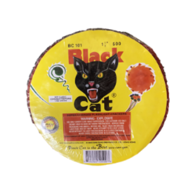 BLACK CAT FIRECRACKERS (1 1/2 IN 4016S) Gorilla Fireworks