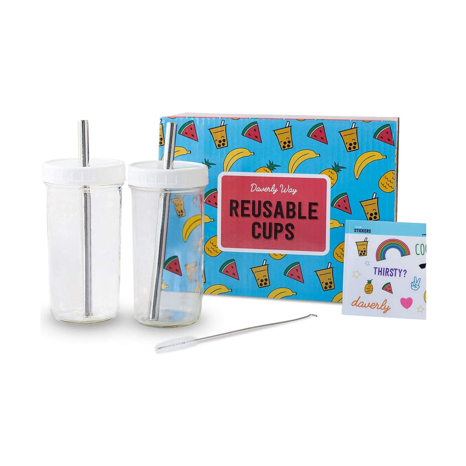 Reusable Smoothie Cups Big Green Purse