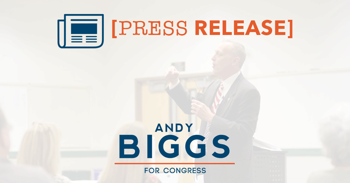 RepresentativeElect Andy Biggs Fills Three Senior Staff Roles Biggs for Congress