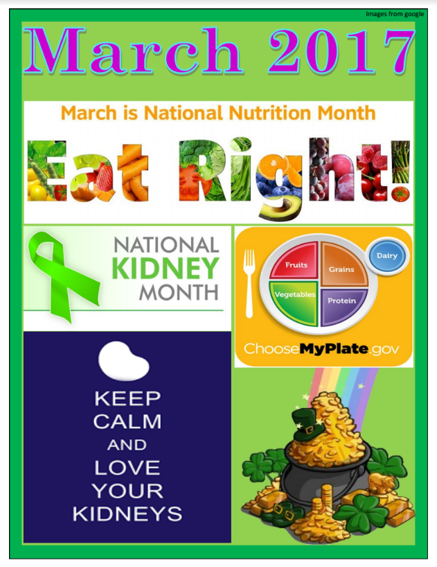 March is National Nutrition Month! Biggs Park Mall