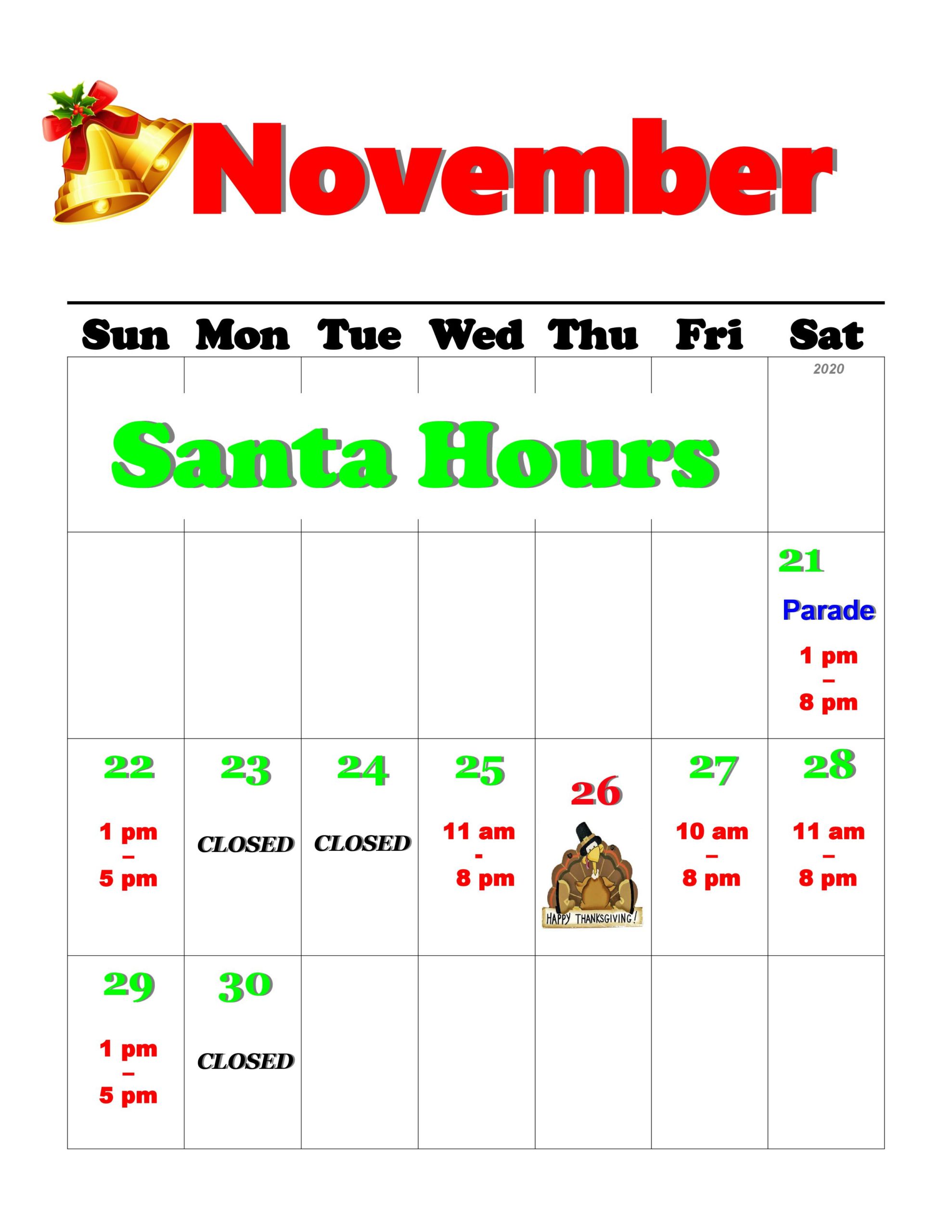 Santa's Holiday Hours in 2020 & COVID Precautions Biggs