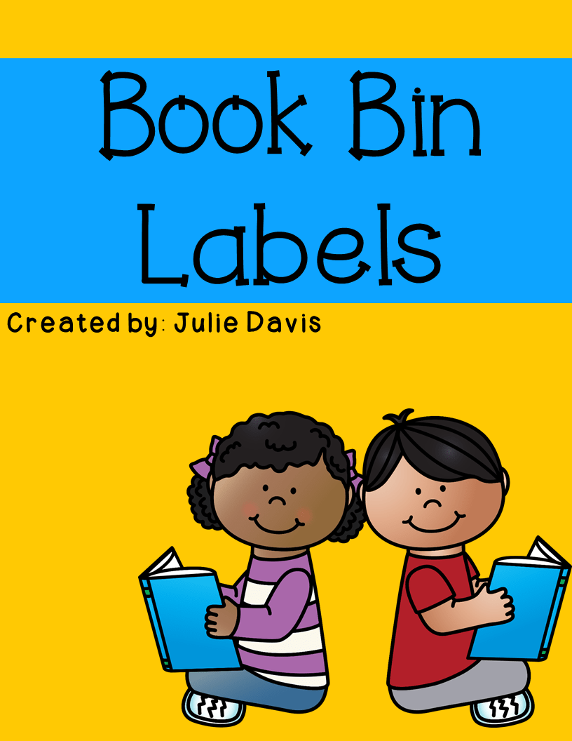 Library Book Basket Labels & Book Labels Big Ideas for Little Hands