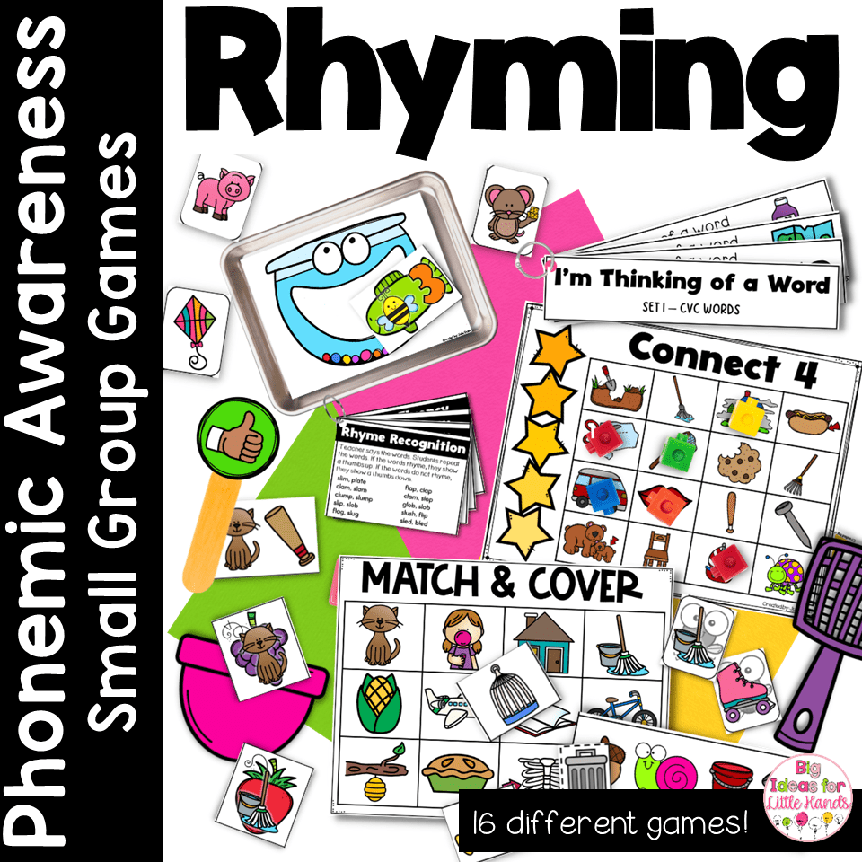 Rhyming Activity and Small Group Games Phonemic Awareness Science