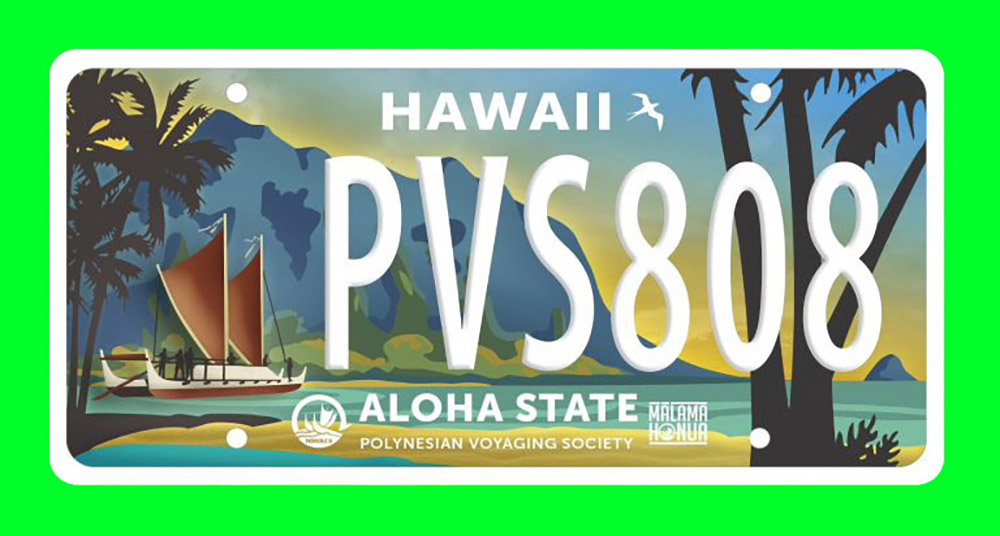 Special License Plates to Support Polynesian Voyaging Big Island Thieves