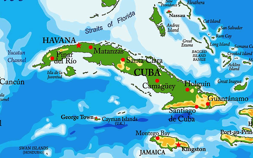 Mapa de Cuba datos interesantes e información sobre el país